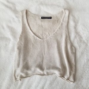 brandy melville | linen crop tank